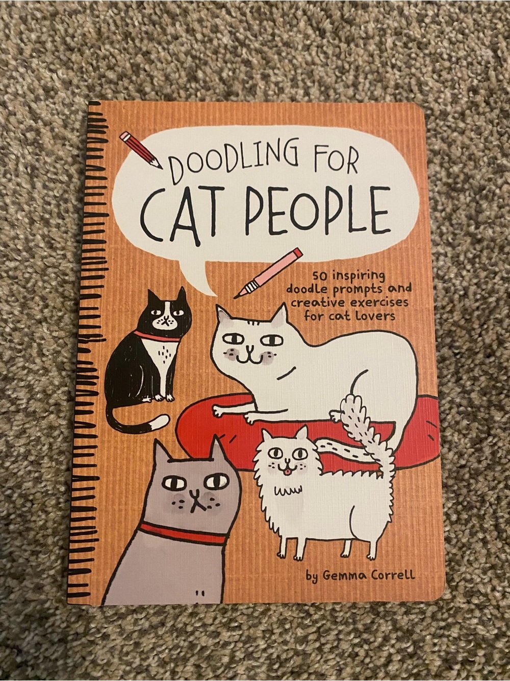 Doodling for Cat People — Orange Cat Sketchbook by